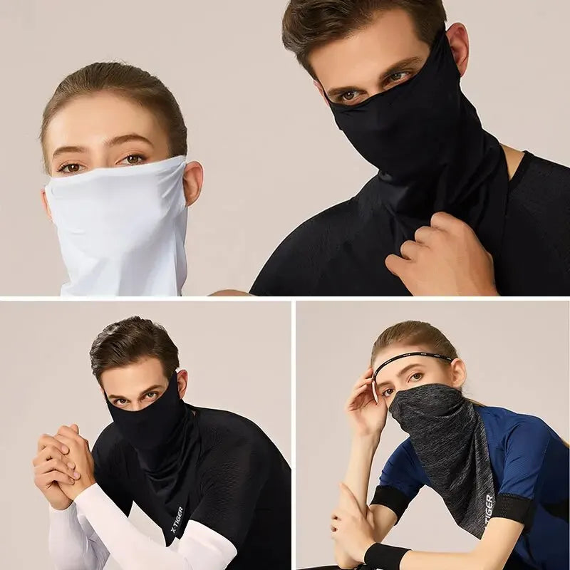 X-TIGER Face Mask Ice Fabric Sport Headband Summer Running Motorcycle Fishing Cycling Equipments Sun Protection Bicycle Bandana Oasis Select