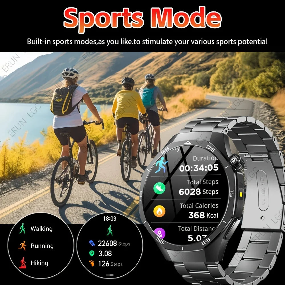 ERUN Smart Watch – Calls, Sports Modes & Remote Camera Control