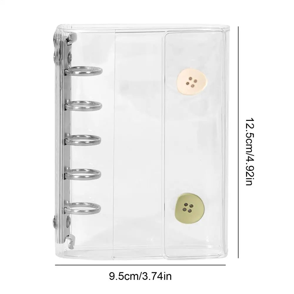 Sticker Organizer Binder Sticker Binder Album Organizer Book Transparent Notebook Aesthetic Keeper for Scrapbooking Planner Oasis Select Green