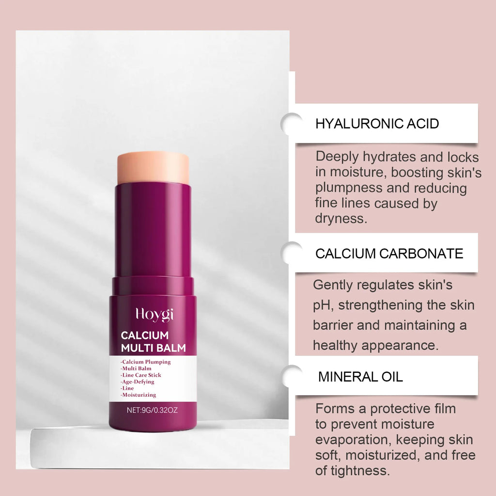 Calcium Multi Balm Multieffect Moisturizing Cream Reducing Fine Lines Deeply Hydrating Firming Brightening Skin Care Stick Oasis Select