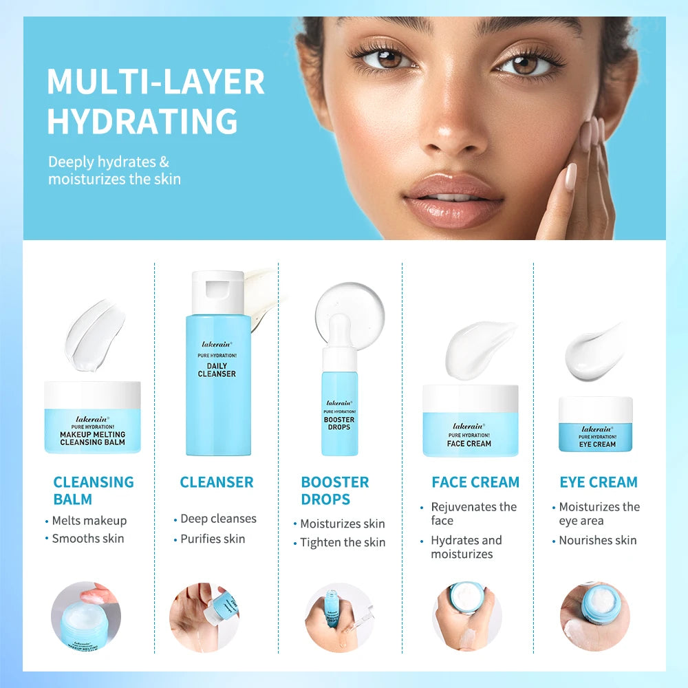 Travel Mini Skincare Set – Cleanser, Serum, Moisturiser & Eye Cream
