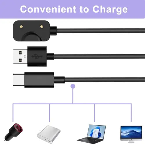 Samsung Galaxy Fit 3 Magnetic USB-C Replacement Charging Cable Smartwatch Charging Cable Oasis Select
