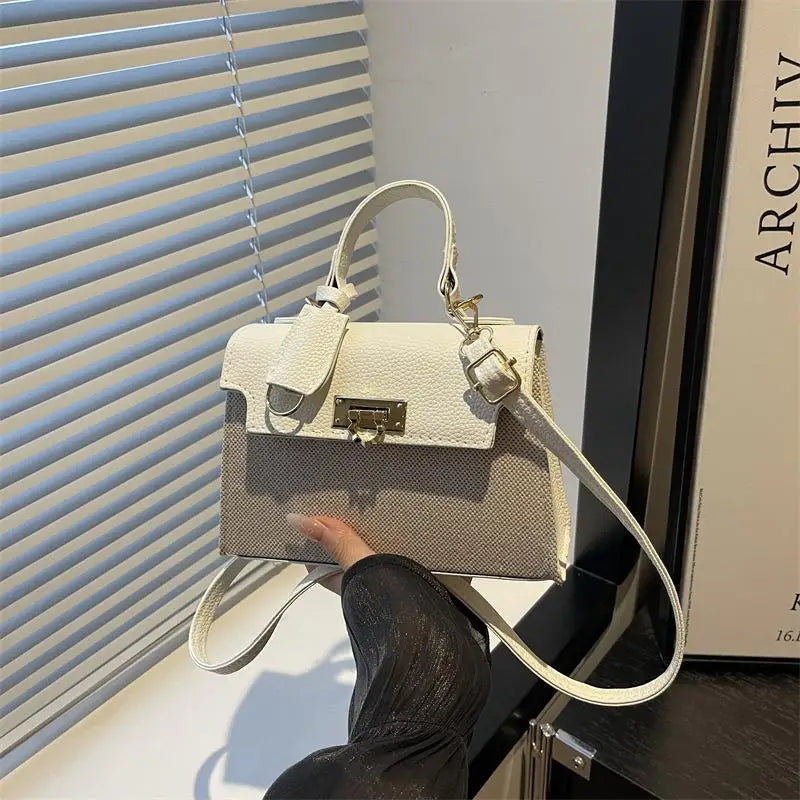 Shoulder Crossbody Tote Bag Multi-Functional Handbag Stylish Purse for Ladies Dating Vacation Gift Accessory Oasis Select White