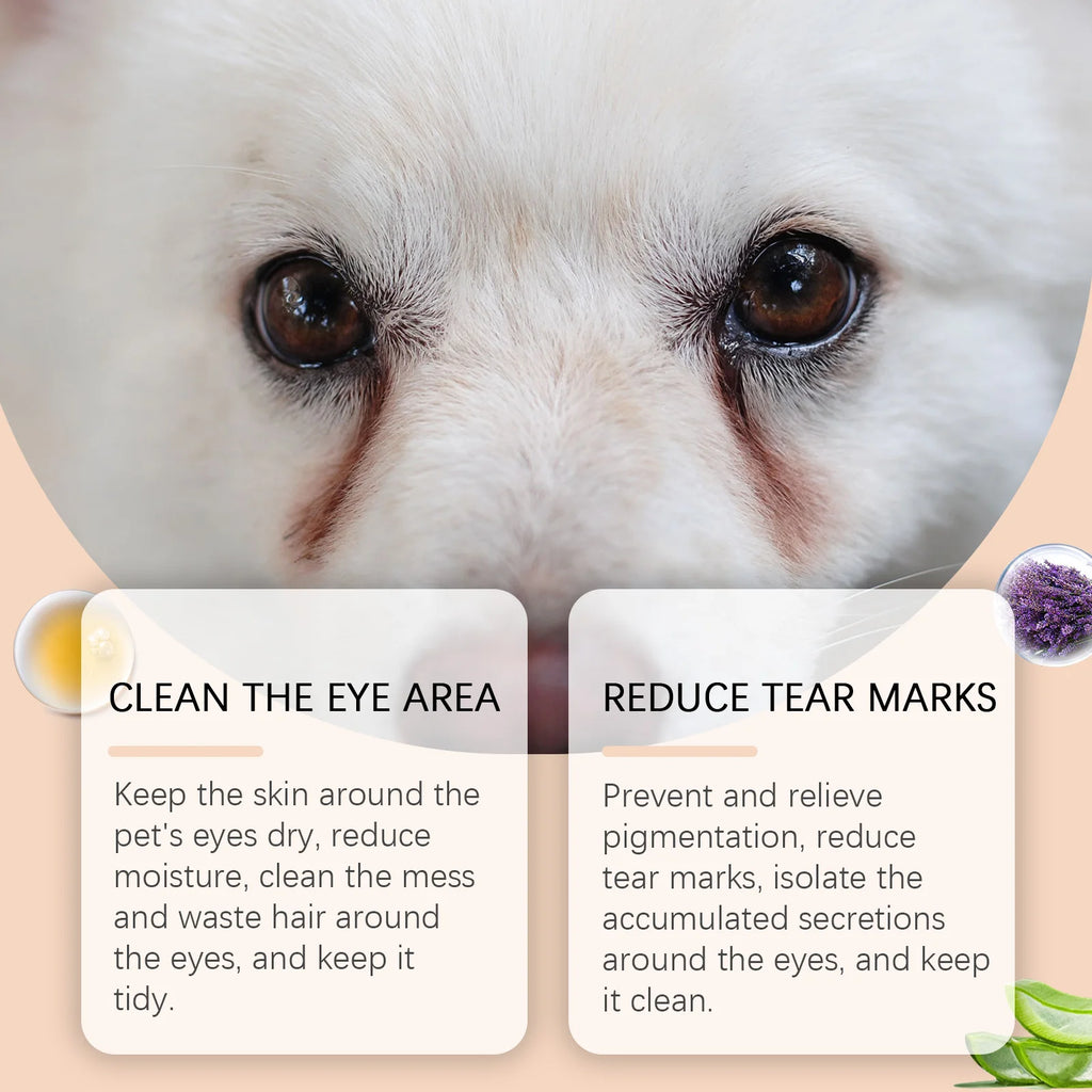 Yegbong Pet Tear Stain Cleaning Cream Gentle Non Irritating Reduces Eye Marks Prevents Pigmentation For Dogs Cats Care Cream Oasis Select