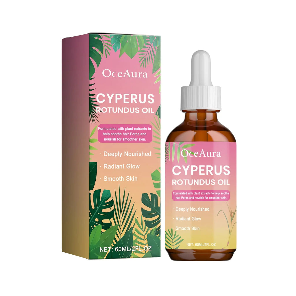 OceAura Cyperus Oil Quick Gentle Hair Removal Essence Cares Cleanses the Entire Body Softening Skin Hair Removal Essence Oasis Select 1boxed