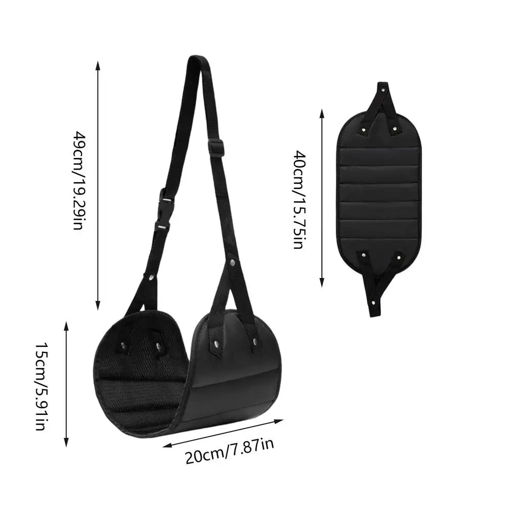 Portable Adjustable Foot Hammock for Airplane, Office & Travel