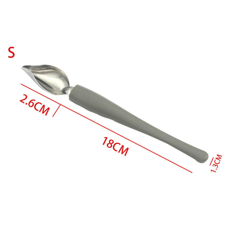 2Pcs Culinary Drawing Spoons Chef Pencil Sauce Painting Spoon Chocolate Cream Sauce Cake Decoration Spoons Kitchen Accessories Oasis Select 1pc Small