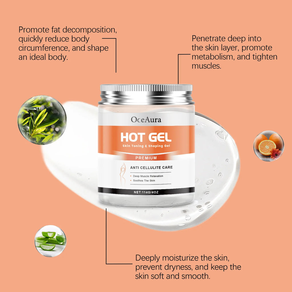 Hot Body Slimming Gel – Anti-Cellulite Belly Tightening Cream Slimming Body Gel Oasis Select