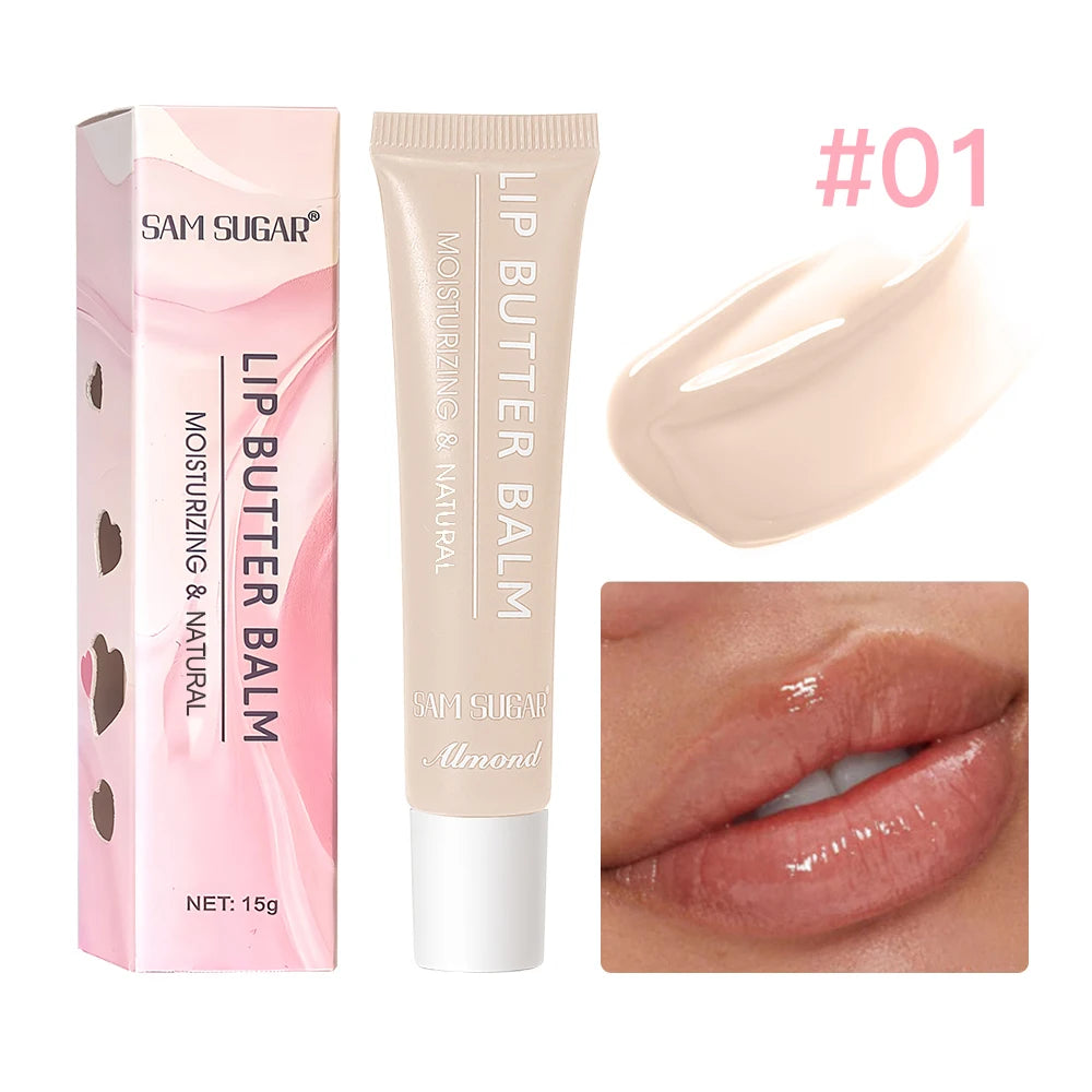 Hydrating Lip Butter Balm Long Lasting Waterproof Non Greasy Oil Gloss Mirror Shine Tint Care 5 Colors Oasis Select 01