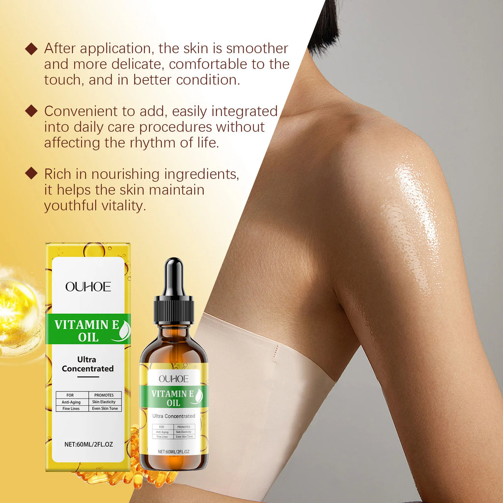 Vitamin E Essential Oil – Firming, Brightening & Anti-Aging 60ml Body & Face Oil Oasis Select