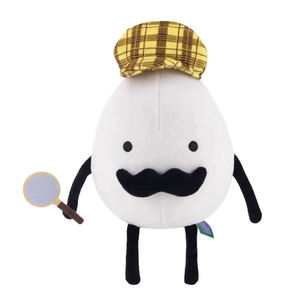 Egg Plush Egg Doll 7.1 Inch Cartoon Plush Pillow Game Character Stuffed Decorative Cute Kawaii Gift Ideal For Couch Bedroom Oasis Select WHITE