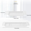 Bathtub Tray Adjustable Bath Tub Organizer Tub Organizer & Holder for Wine Cup Soap Dish Book Space & Phone Slot for Bathroom Oasis Select WHITE
