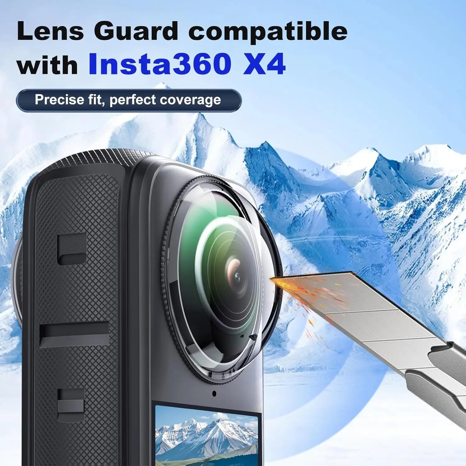 Insta360 X4 Accessories Kit – Lens Guards, Case & Screen Protector