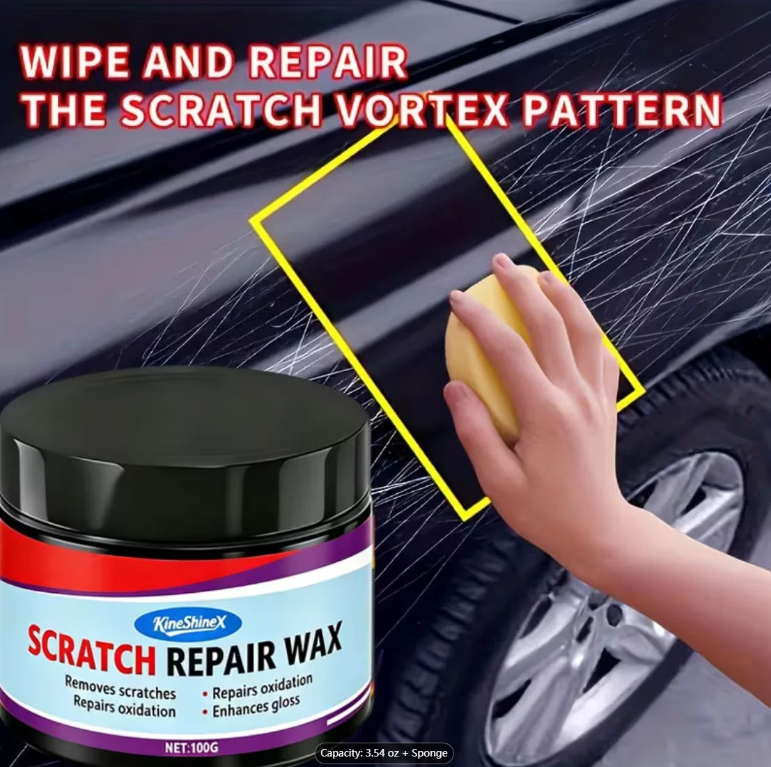 Professional Scratch Repair Wax | Fast-acting scratch remover for multiple surfaces. Suitable for cars, motorcycles, furniture a Oasis Select