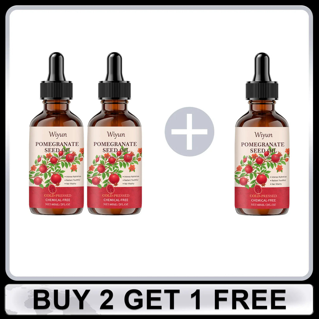 Pomegranate Seed Oil for Hair / Skin Nourish Scalp Hair Improve Dryness Tightening Smoothing Skin Repair Damaged Hair Skin Care Oasis Select Buy 2 Get 1 Free