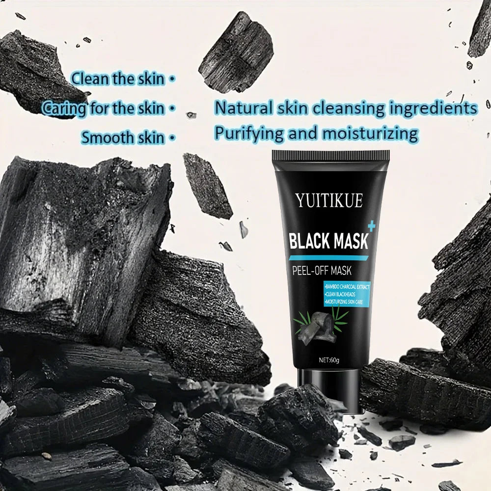 Black Peel Off Mask – Bamboo Charcoal Blackhead Remover 60g