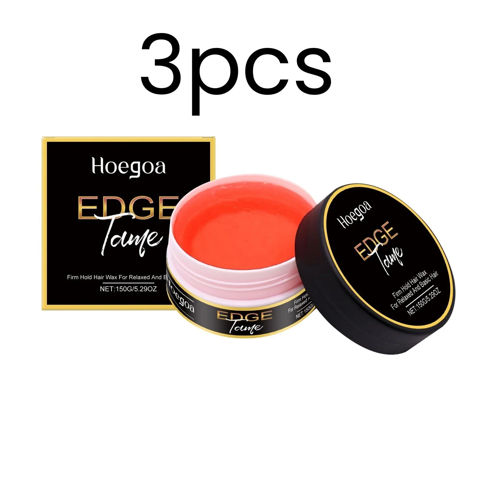 Hoegoa Styling Gel for All Hair Types Firm Hold Smooth Frizz Edge Control Enhance Gloss Fast Shaping Non Sticky Hair Wax 150g Oasis Select 3pcs