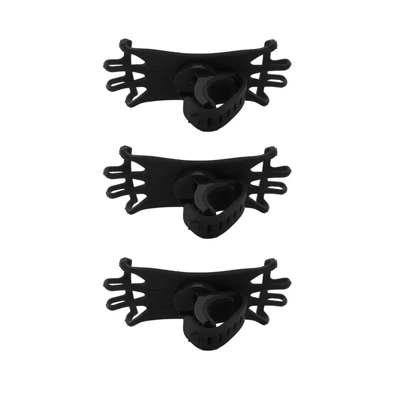 1/2/3pcs Rotatable Mobile Phone Bicycle Motorcycle Holder Bike Safe Bracket Silicone Support Silicone Pull Type Phone Stand Oasis Select 3pcs Black