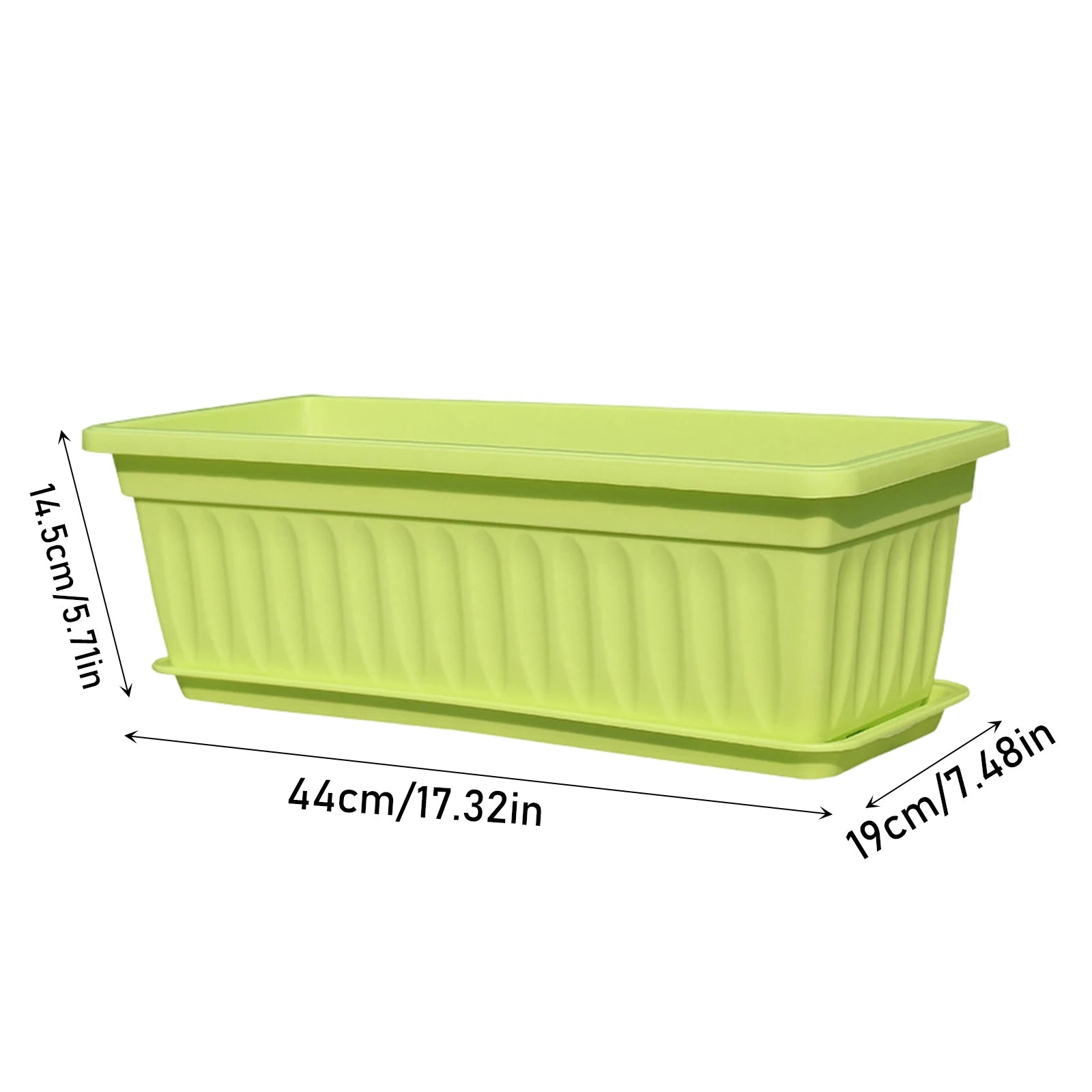 Plastic Vegetable Planters Rectangular Flowerpots For Balcony Indoor Gardening Breathable Plants Pots Garden Tools Oasis Select