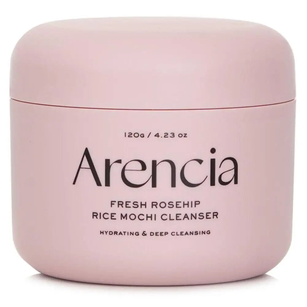 Arencia Fresh Green Rice Mochi Cleanser 120g Alcohol-Free Mineral Oil-Free Paraben-Free Gentle Formula Deep Cleanses Oasis Select pink