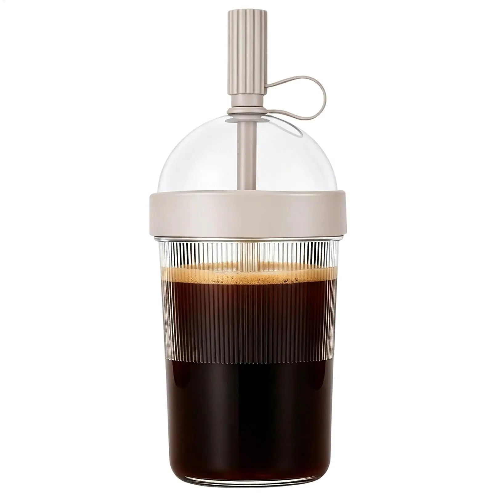 Reusable Coffee Cups with Lids 17oz Tumbler with Straw Tea Mug with Straw for Women Men Travelers Students Home Office Gym Oasis Select