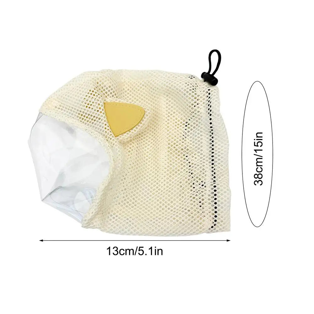 Cat Muzzle Breathable Net Cat Mask Post Operation Pet Head Cover Anti Licking Prevent Biting Accidental Ingestion Pet Head Cover Oasis Select M