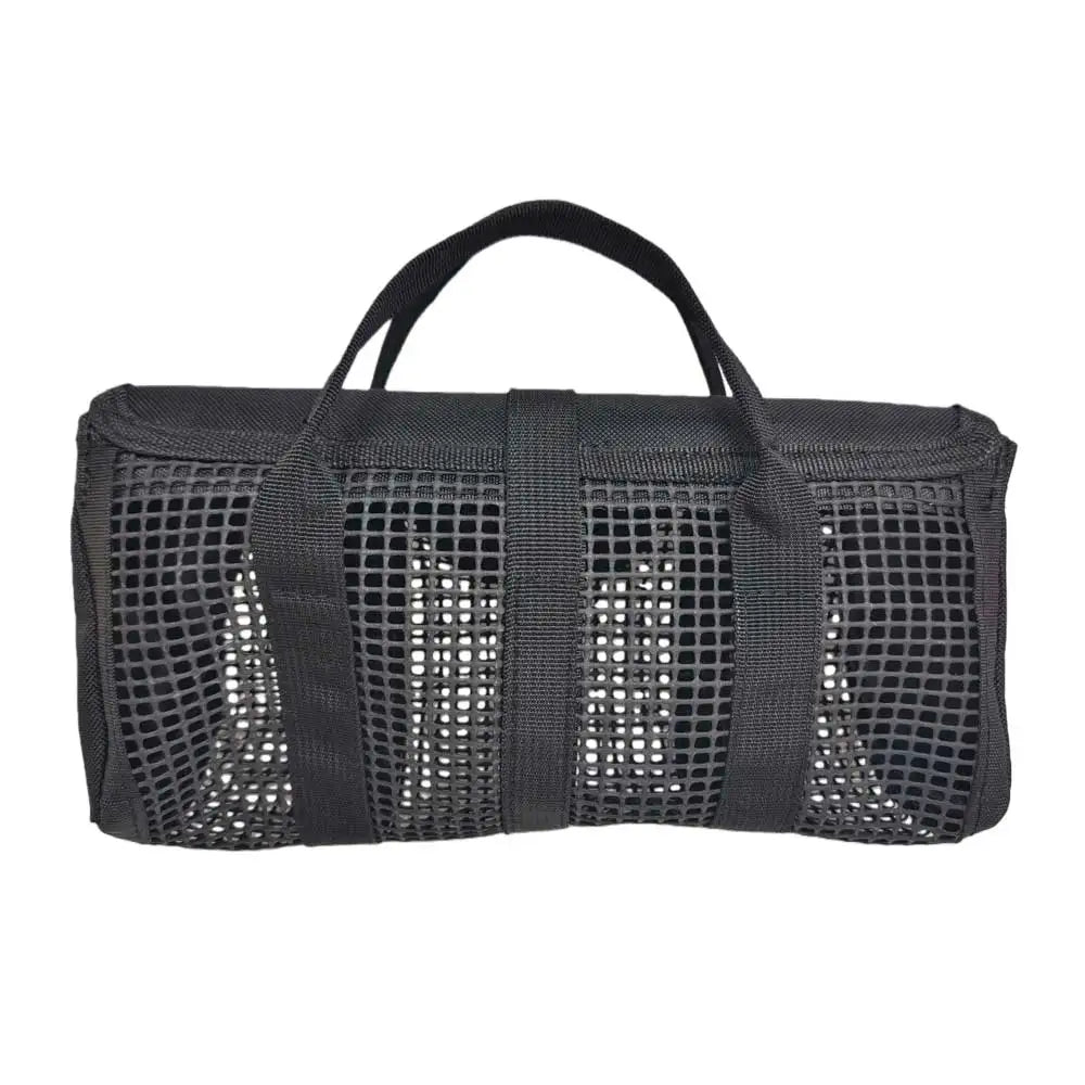 Heavy Duty Kayak Fishing Mesh Net Gear Bag Multi-Pool Tackle Organizer Storage Bag for Holds Fishing Pliers Reels Tools Lures Oasis Select