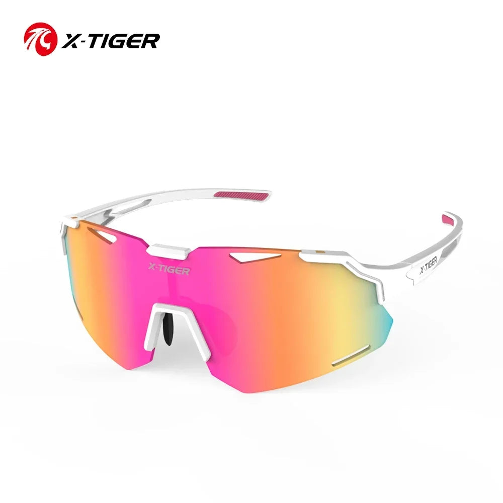 X-TIGER Children's Cycling Glasses UV400 Protection TR90 Ultralight MTB Bike Outdoor Sports Sunglasses Windproof Sun Visor Oasis Select X-CYJ-MSD04 MULTI