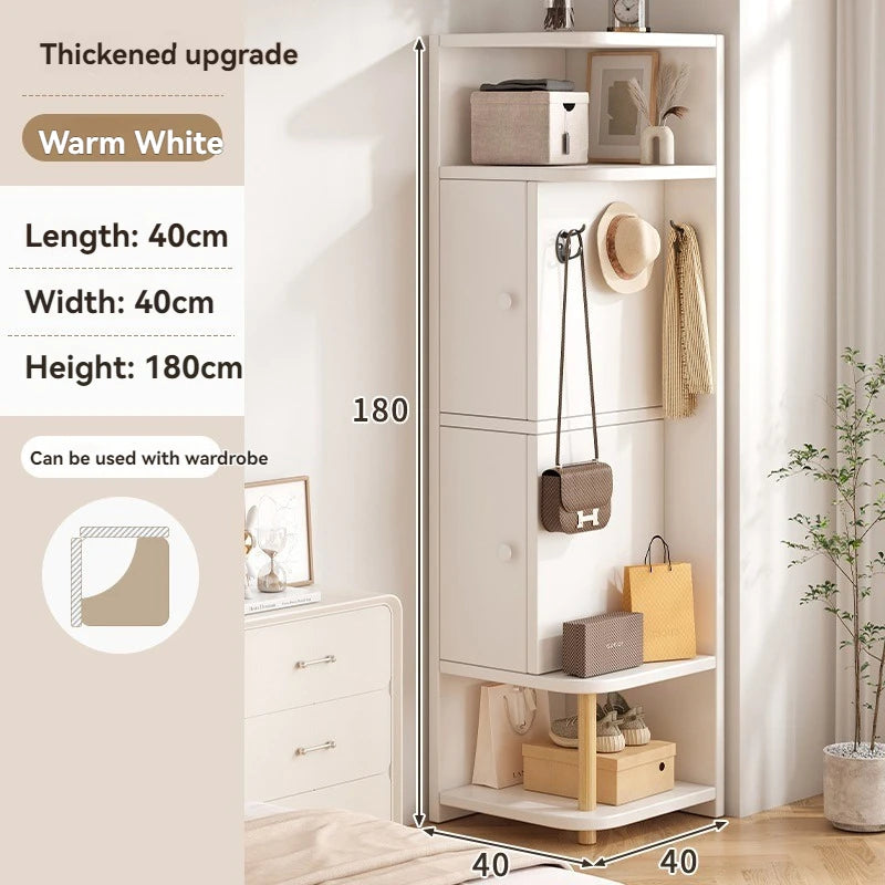 Corner storage cabinet for home use, simple foyer, coat rack, corner wall display cabinet, floor standing bookshelf, bedroom sid Oasis Select 2 doors 40-180