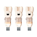 WISH 3Pcs 3-In-1 Lid Brush Multi-Functional Cleaning Brush Bottle Nipple Rim Fluted Cup Brush Oasis Select Pink