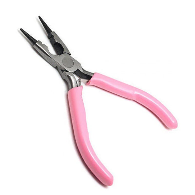 WholesaleMini Pliers Diagonal Round Bent Needle Nose Handcraft Beading Insulated Cutter Pliers For Jewelry Making Tools Oasis Select F