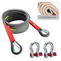 Car trailer rope, outdoor camping, off-road safety rope, towing rope, rescue rope, U-shaped steel buckle, polyester rope, towing Oasis Select 9m25t