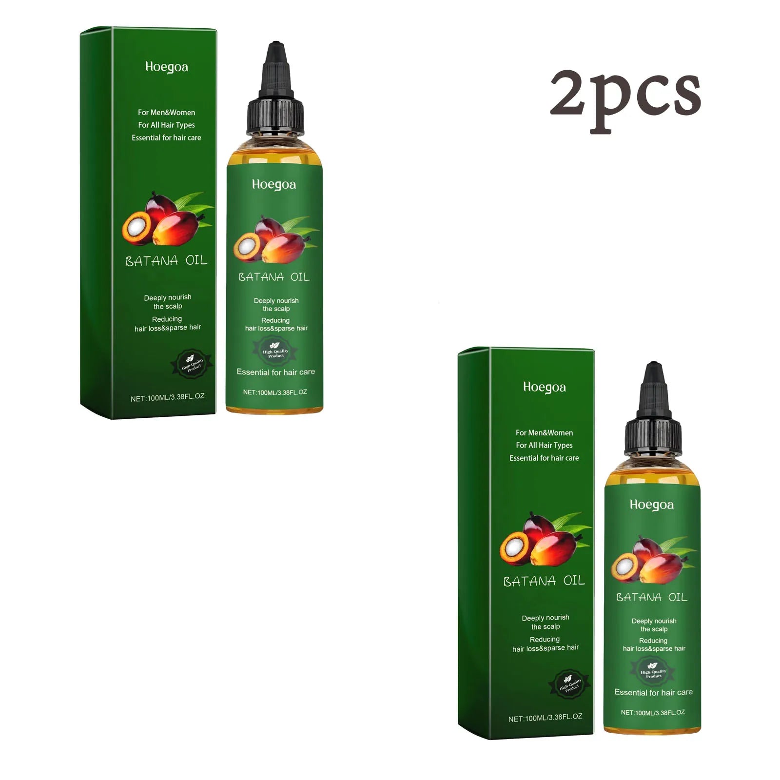 Batana Nourishing Hair Oil Hair Strengthen Repair Split Ends Damage Increase Hair Thickness Smoothness Dense Hair Essential Oil Oasis Select 200ml boxed