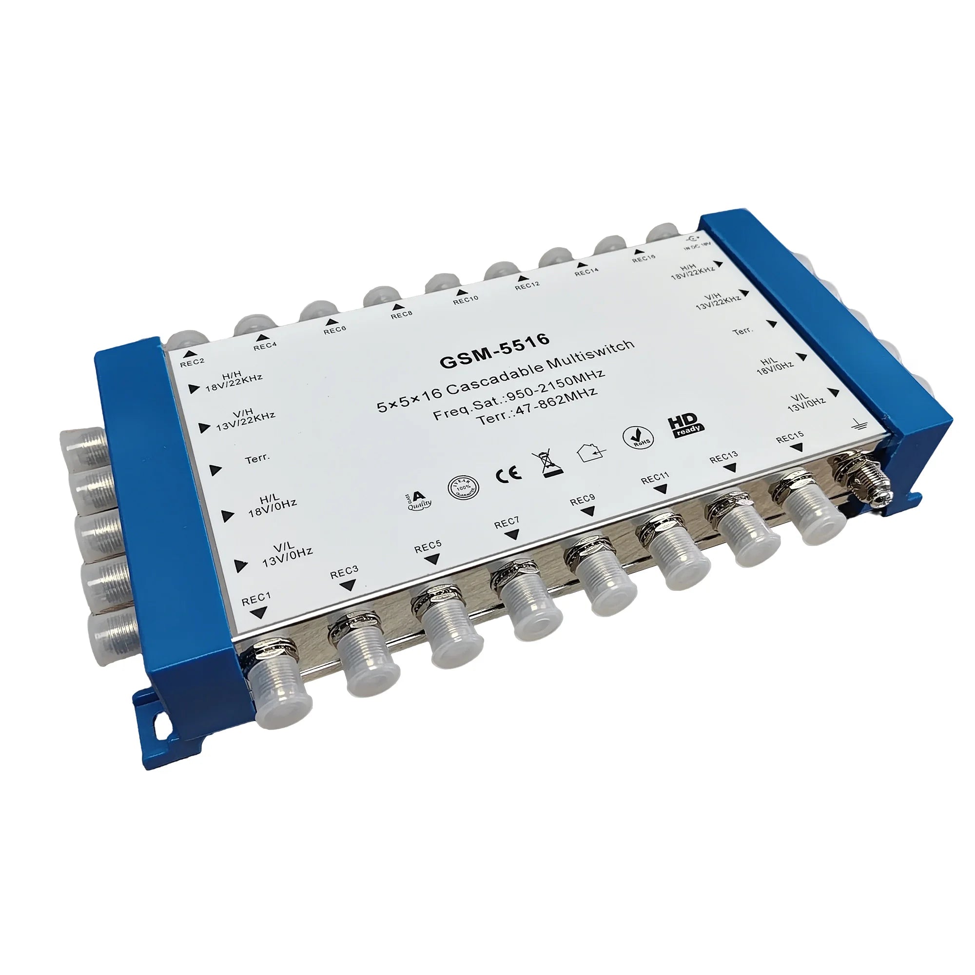 5/9-in-16-out satellite signal multi-channel switching switch cascade multi in multi out 13V 18V 22K Diseqc signal distributor Oasis Select