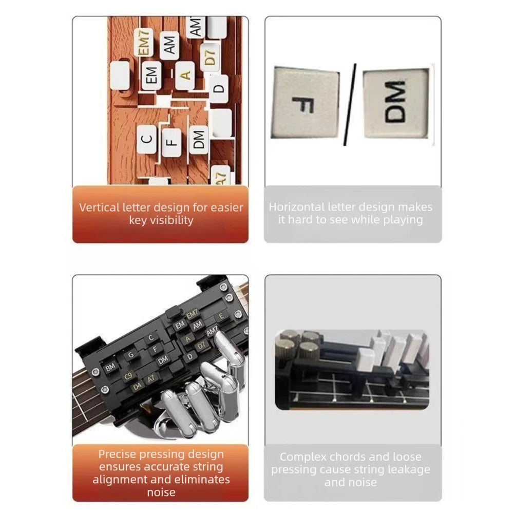 Guitar Chord Presser – One-Touch Chord Learning Aid | Crazy Stone