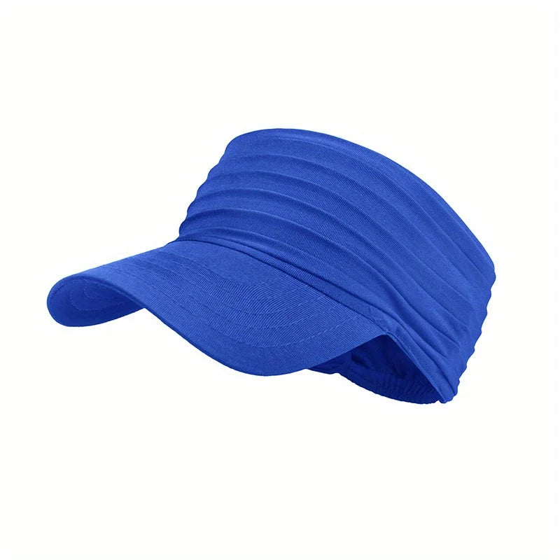 Quick-drying sports open-top sun hat - suitable for both men and women. Fashionable adult sun hat for spring, autumn and summer. Oasis Select Blue