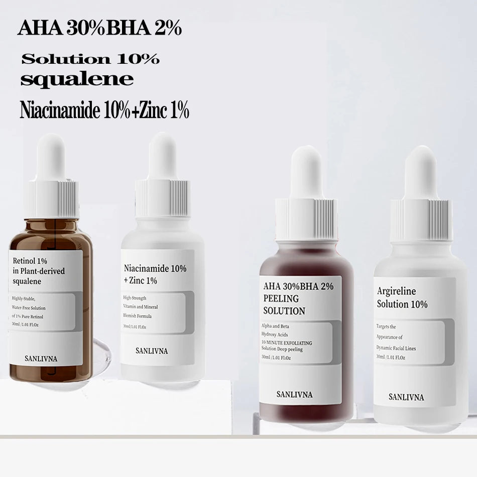 AHA 30% BHA 2% Exfoliating Serum + Niacinamide 10% & Zinc Face Serum Set Oasis Select