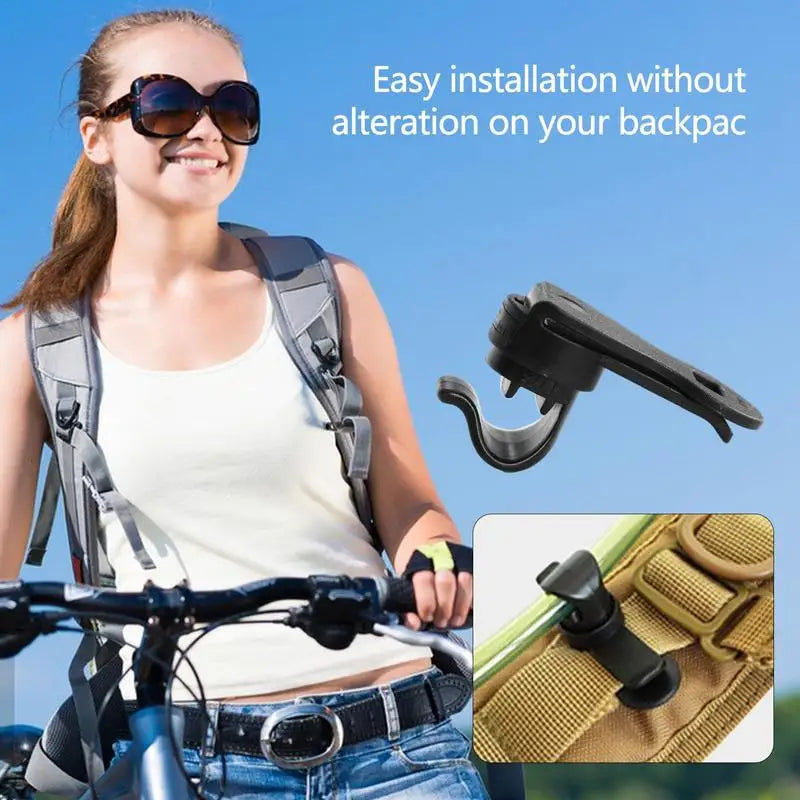 Bike Tube Clip Backpack Clips Drinking Tube Clip Hydration Hose Clip Magnetic Water Bladder Hose Clip with Strong Magnetic Clip Oasis Select