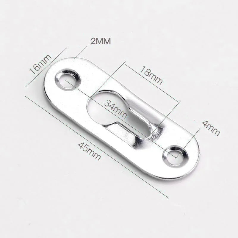 10pcs Picture Hanger Hooks frame Wall Metal Keyhole Hanging Paintings Fasteners Art Gallery Display Mirror Brackets Hardware Oasis Select