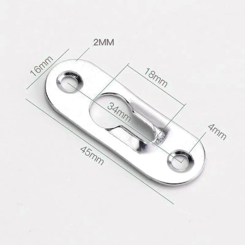 10pcs Picture Hanger Hooks frame Wall Metal Keyhole Hanging Paintings Fasteners Art Gallery Display Mirror Brackets Hardware Oasis Select