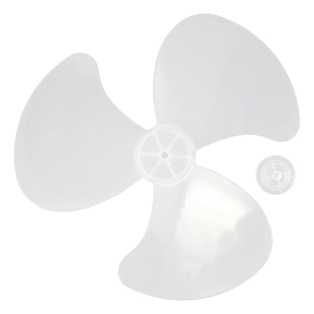 16Inch 3 Leaves Plastic Fan Blade With Nut Coverfor Standing Pedestal Floor Table Fanner Electric Fan Accessories Oasis Select