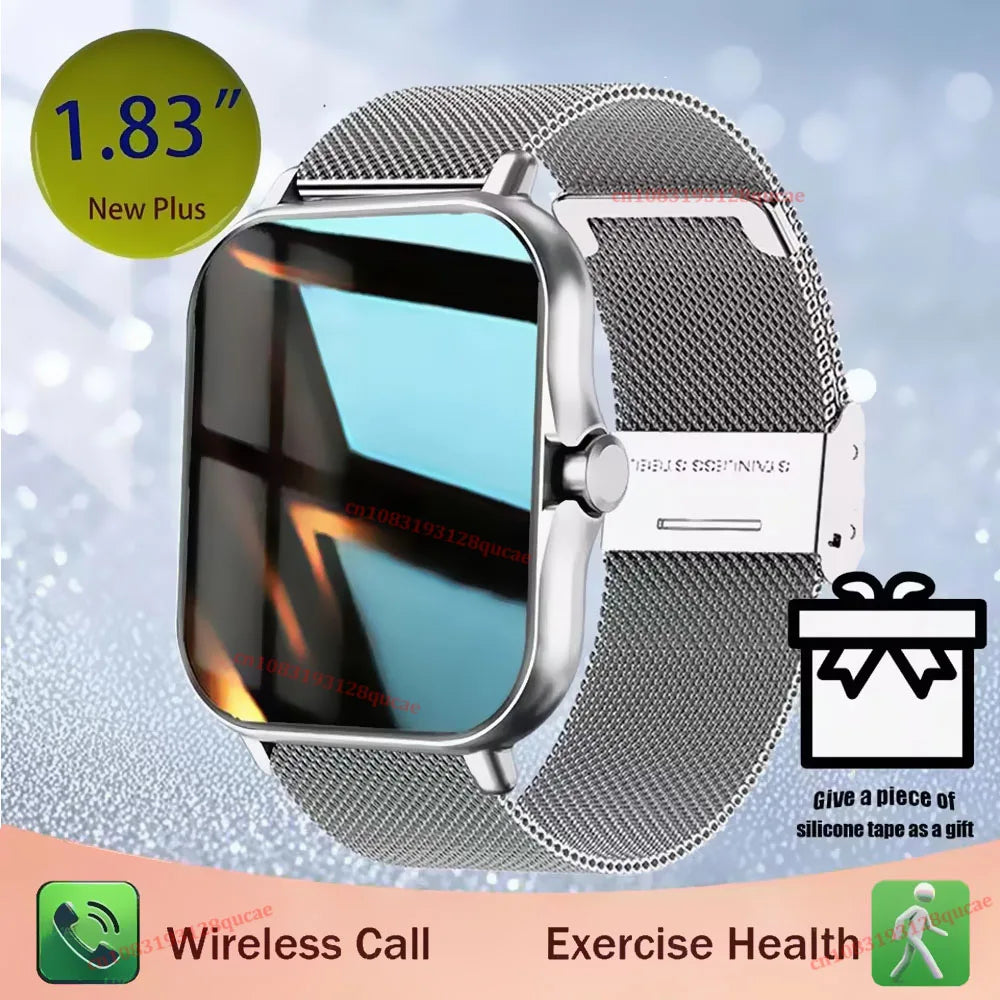 HW12 Smart Watch 1.83" HD – Calls, Fitness & DIY Dials