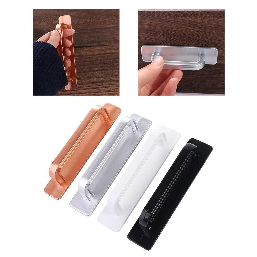 Self-Adhesive Cabinet Drawer Handle – No-Drill Plastic Knob