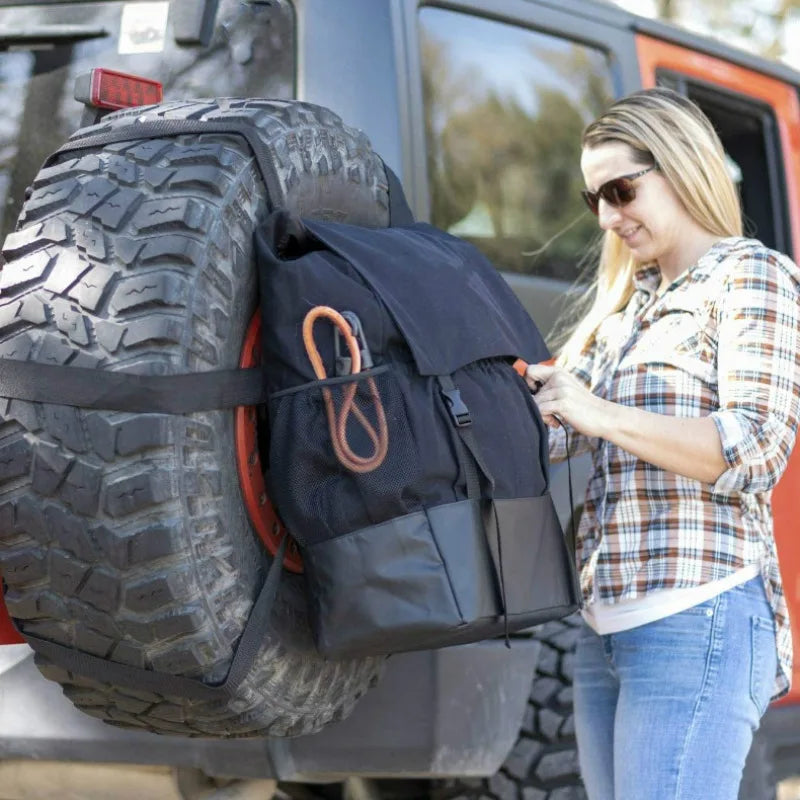 Car Spare Tire Storage Trash Bag Backpack Off Road Recovery Camping Gear SUV Trucks Campers Off-road Vehicles Trailers Tire Bag Oasis Select