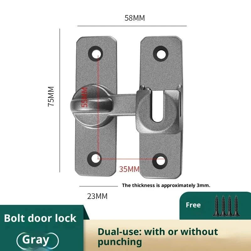 Zinc Alloy 90° Sliding Door Latch | Luminous Barn Gate Bolt