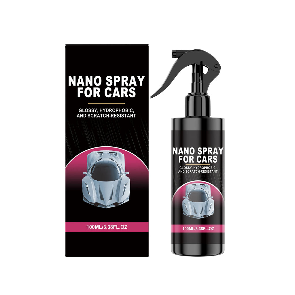 Nano Coating Spray for Car Glossy Hydrophobic & Scratch-Resistant Coating Spray Auto Paint Restorer & Protector Car Care Oasis Select 100ml boxed