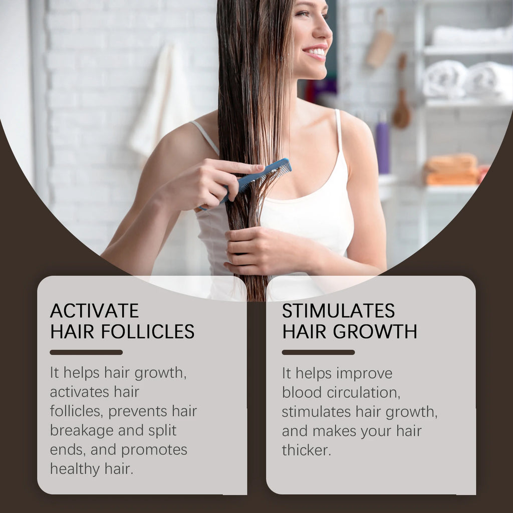 Ginger Oil For Hair Growth Serum Repair Damaged Hair Improve Hair Thinning Frizziness Reduce Split End Hair Loss Treatment Spray Oasis Select