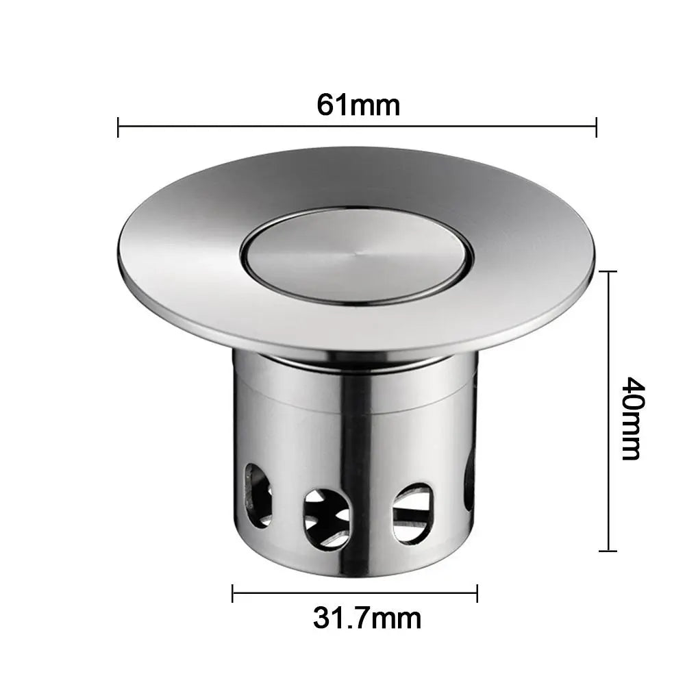 Useful Stainless Steel Sink Strainer Anti Clog Wash Basin Drain Filter Mesh Trap Floor Drain Hair Clean Up Waste Catcher Oasis Select