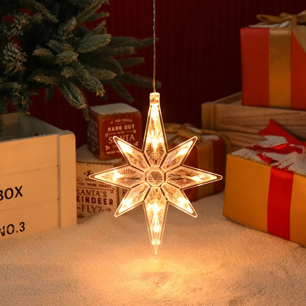 Christmas LED Snowflake Window Light | Suction Cup Xmas Decor