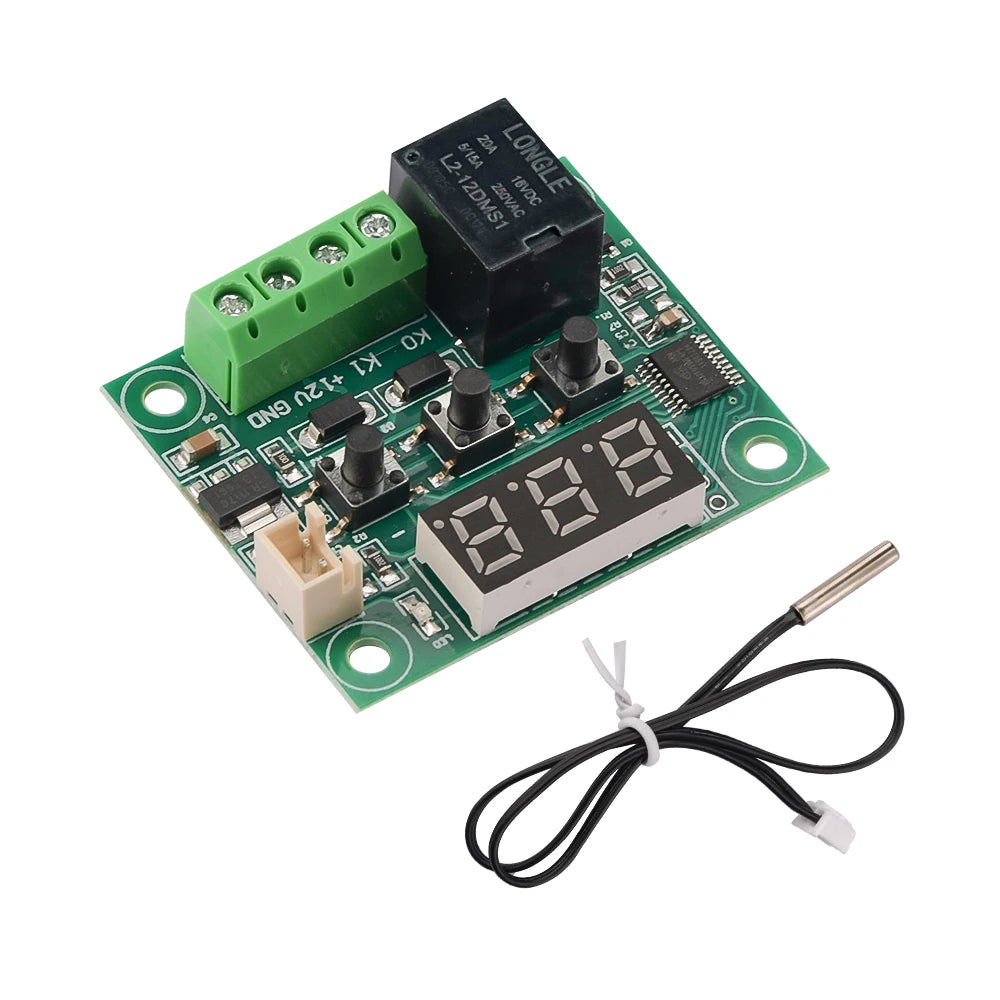 W1209 DC 12V Red Light Heat Cool Temp Thermostat Temperature Control Switch Temperature Controller Oasis Select